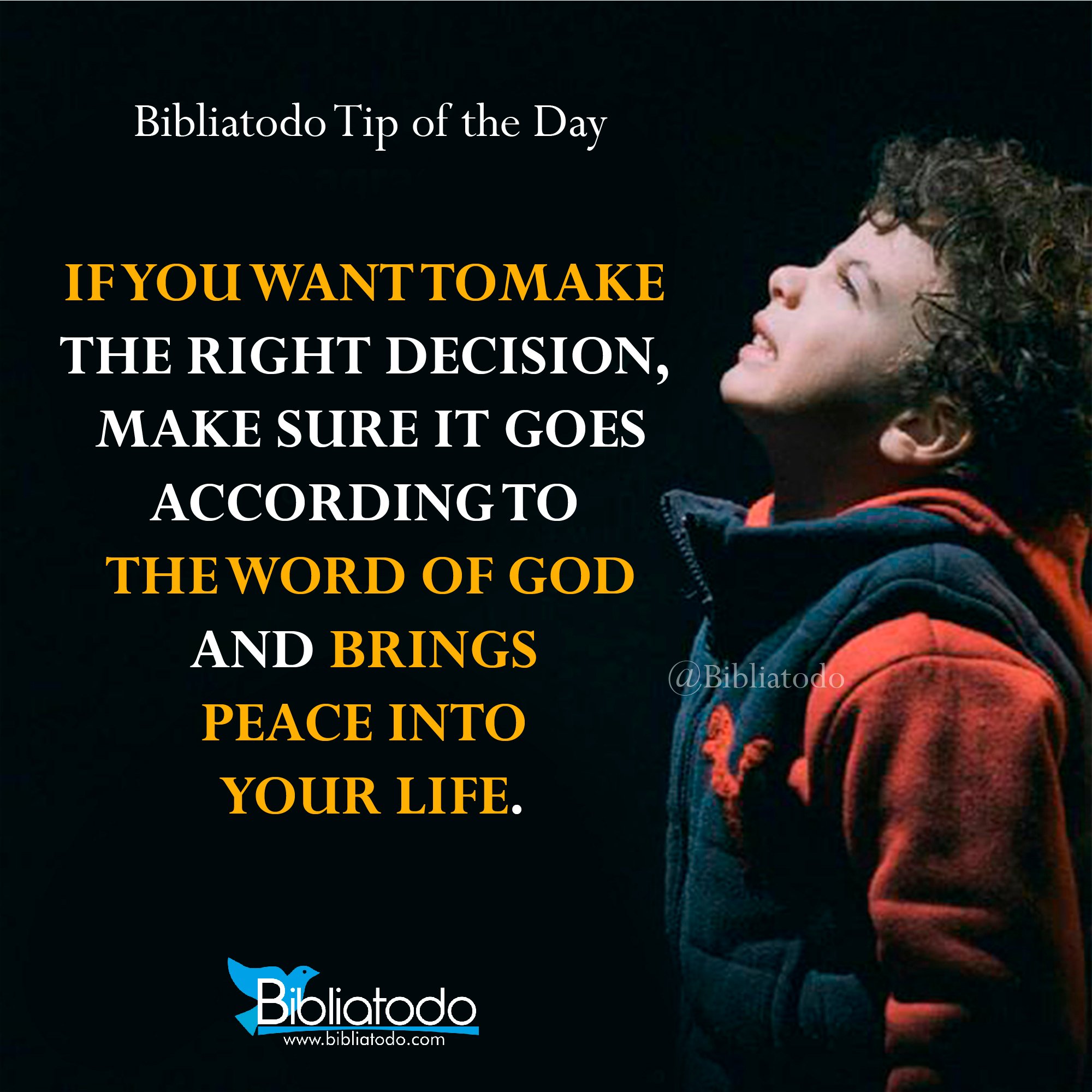 If you want to make the right decision make sure it goes according to the word of God