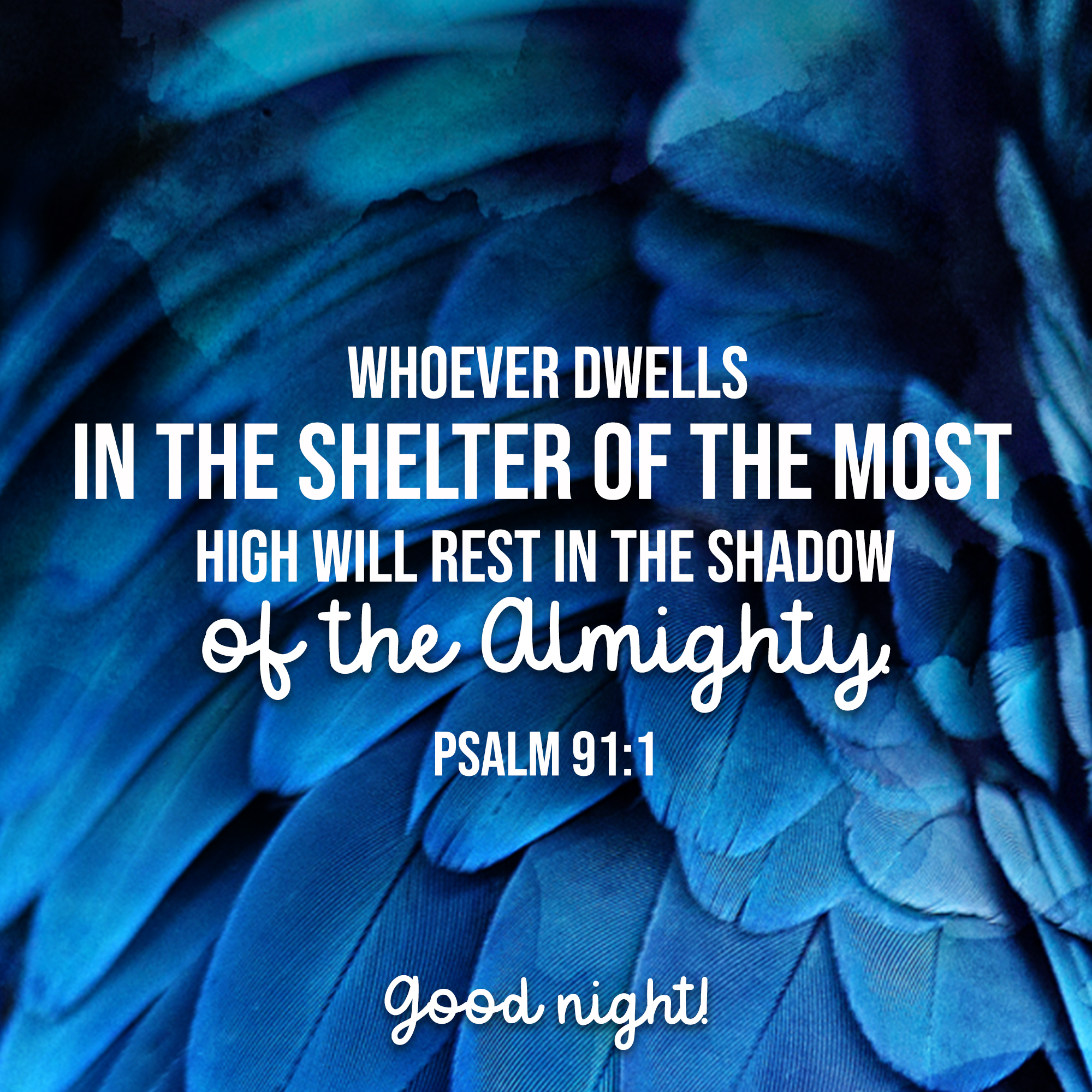 Whoever dwells in the shelter of the Most High will rest in the shadow of the Almighty