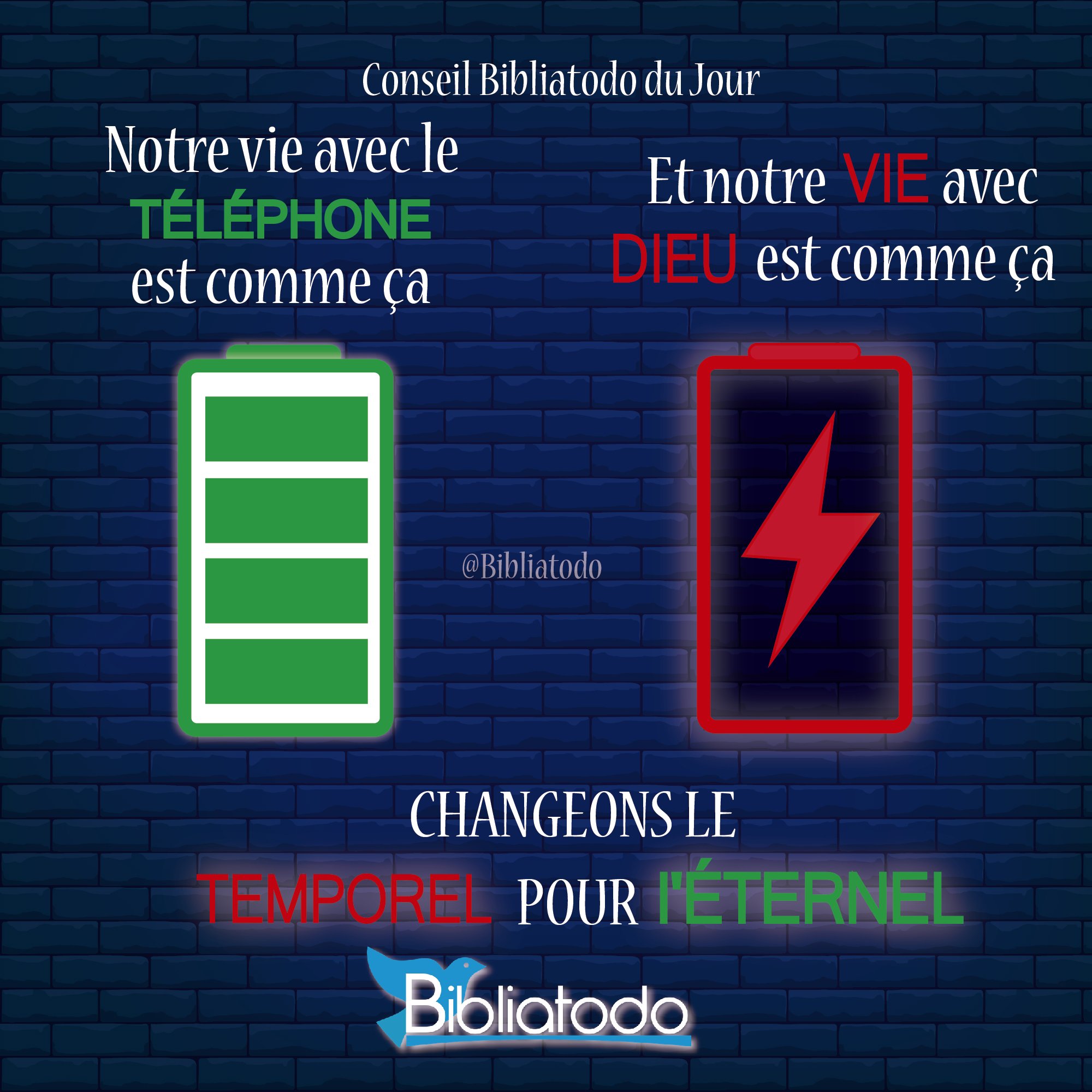Changeons le temporel pour l'éternel