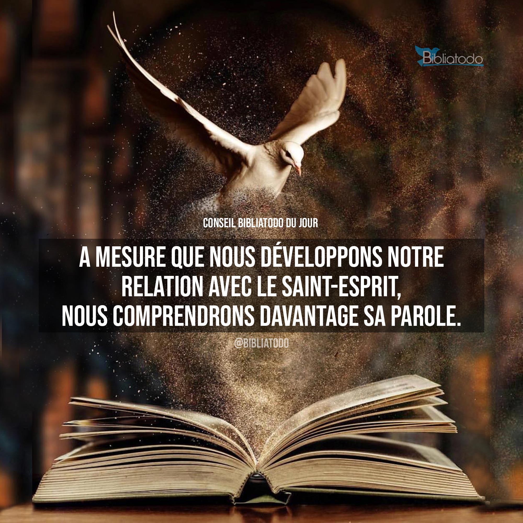 A mesure que nous développons notre relation avec le Saint-Esprit