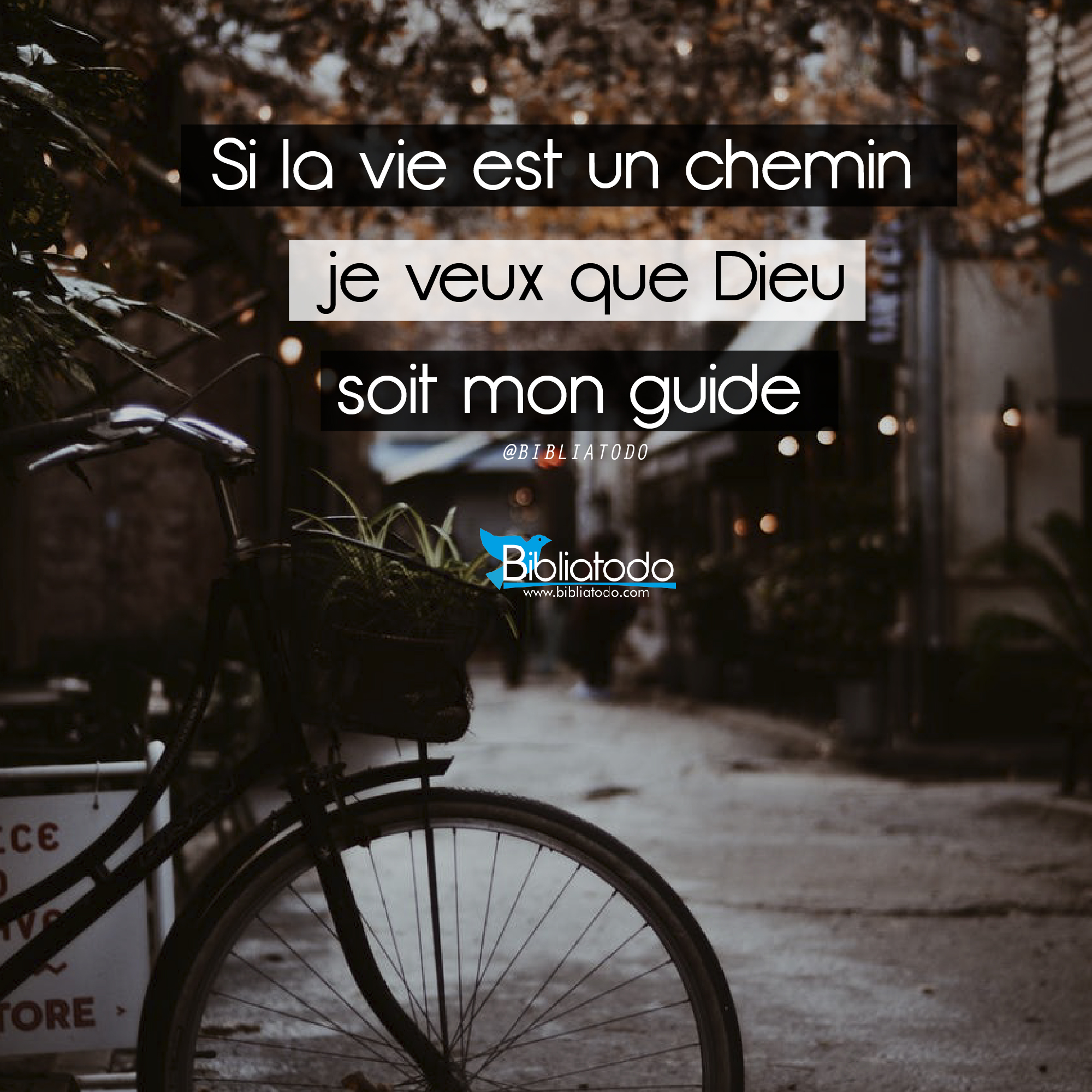 Si la vie est un chemin je veux que Dieu soit mon guide