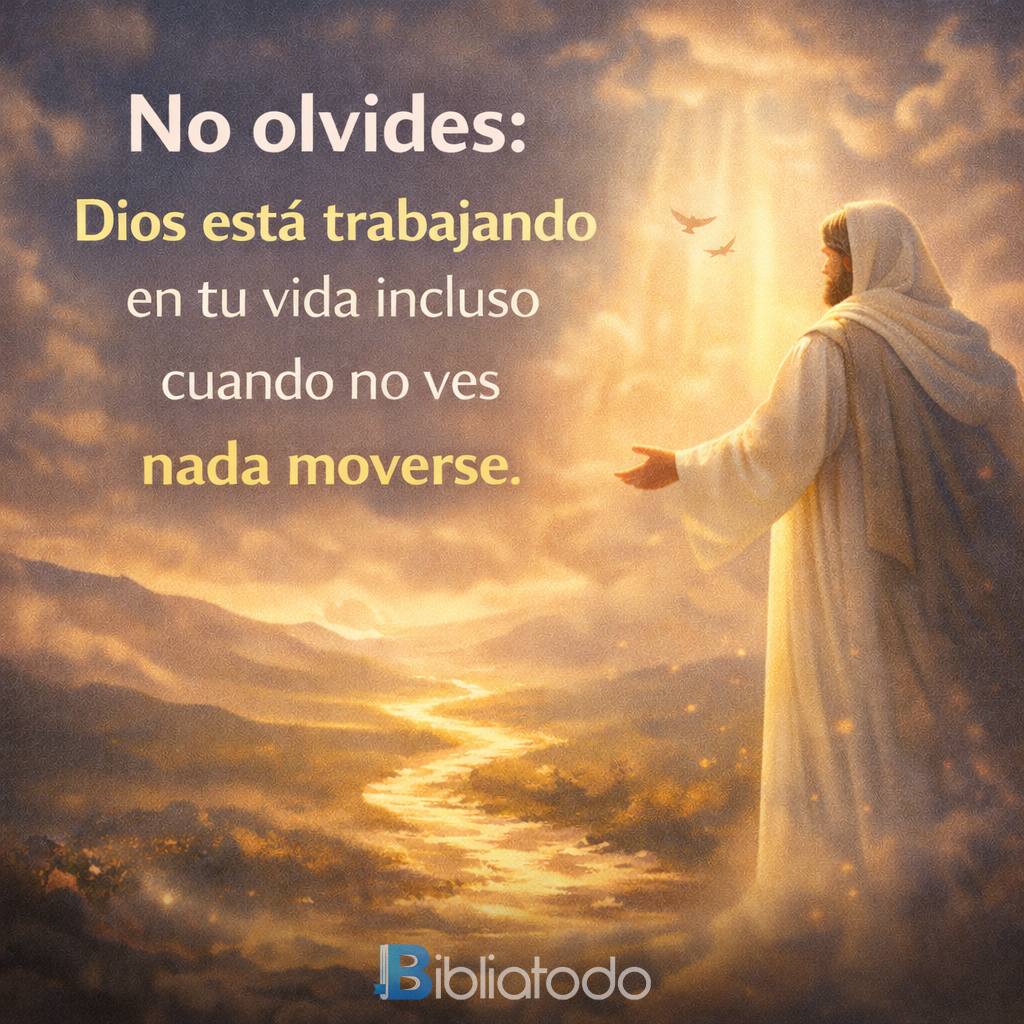 Dios está trabajando en tu vida incluso cuando no ves nada moverse