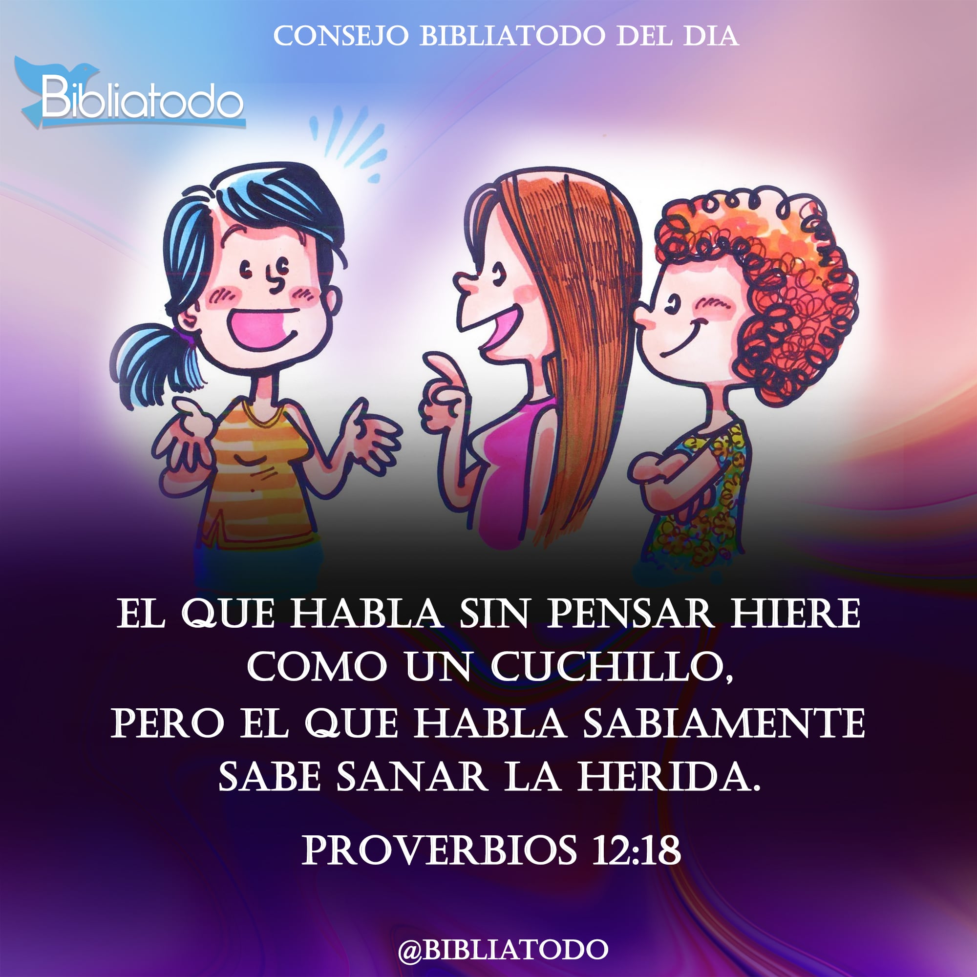 El que habla sin pensar hiere como un cuchillo