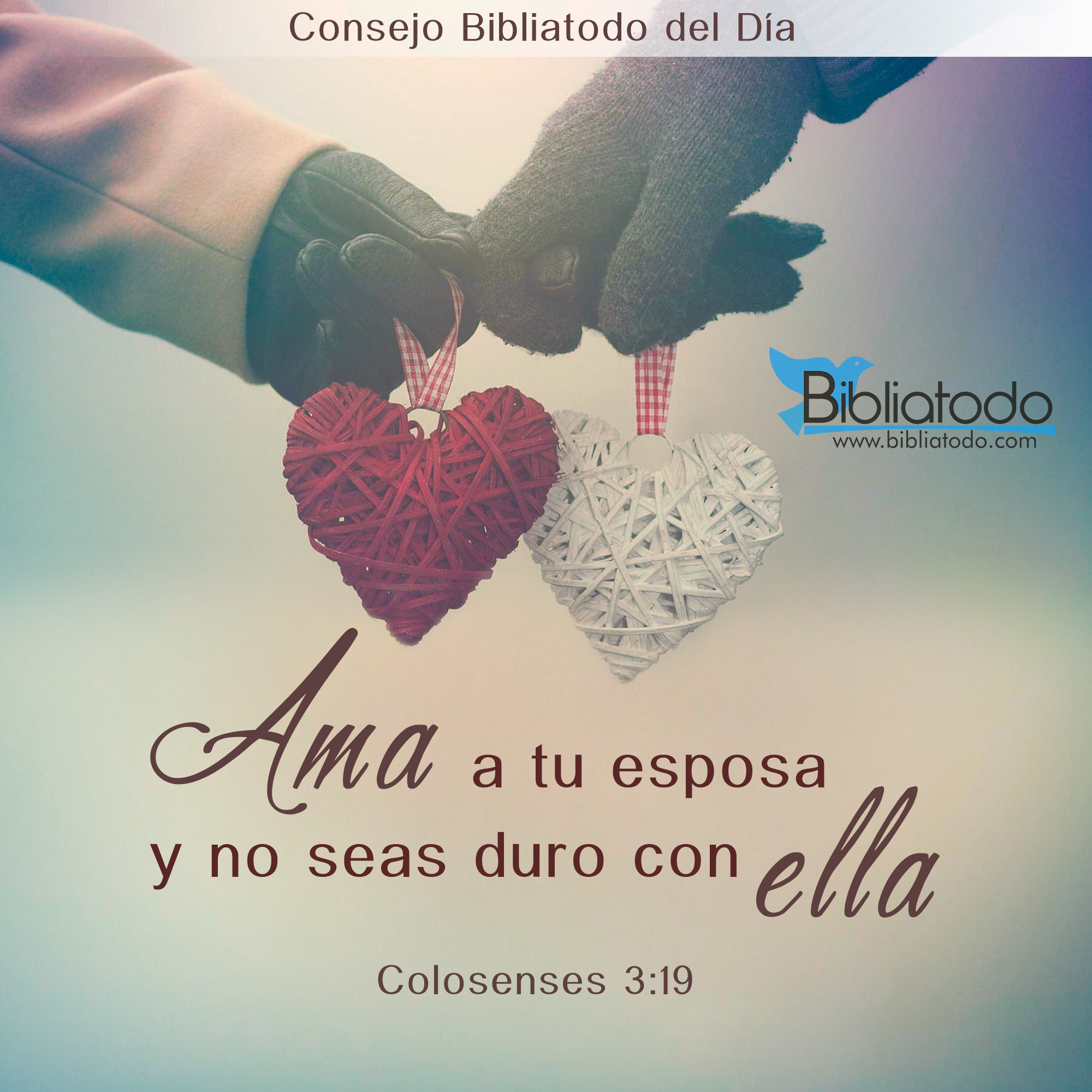 Ama a tu esposa y no seas duro con ella