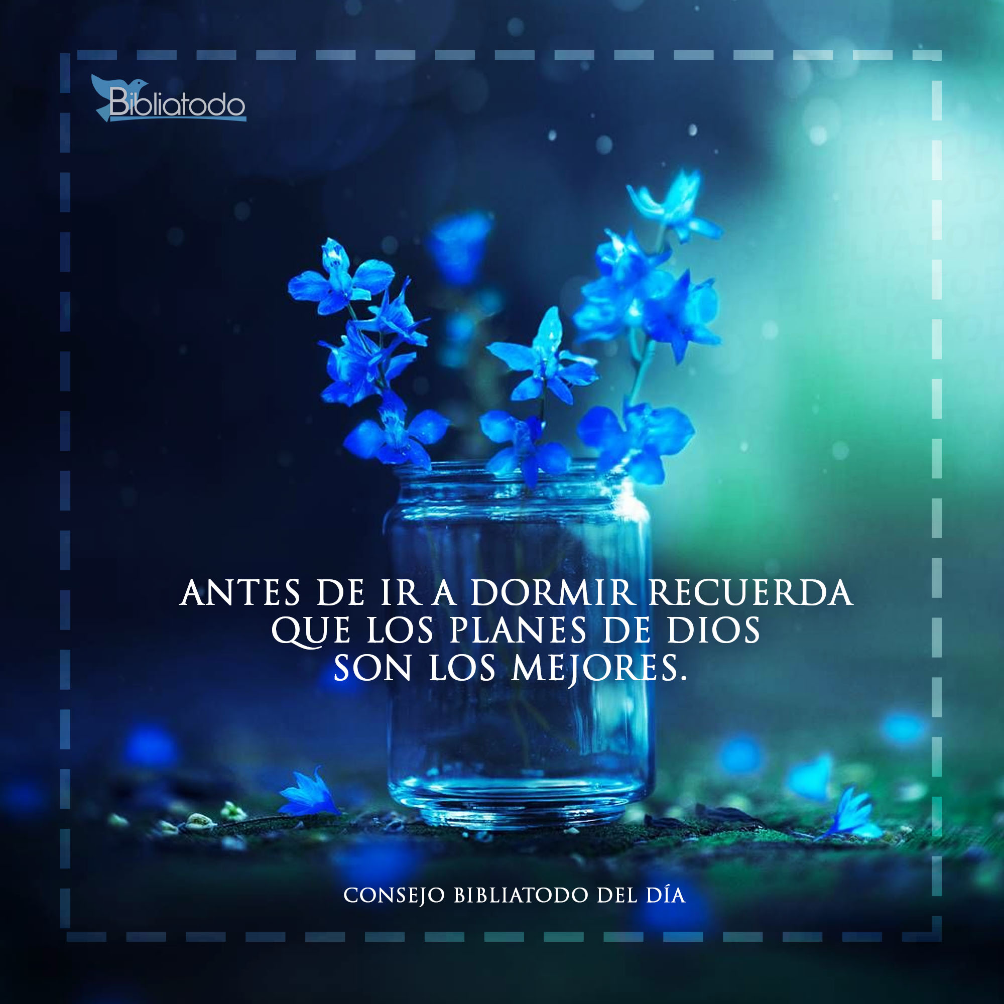 Antes de ir a dormir recuerda que los planes de Dios