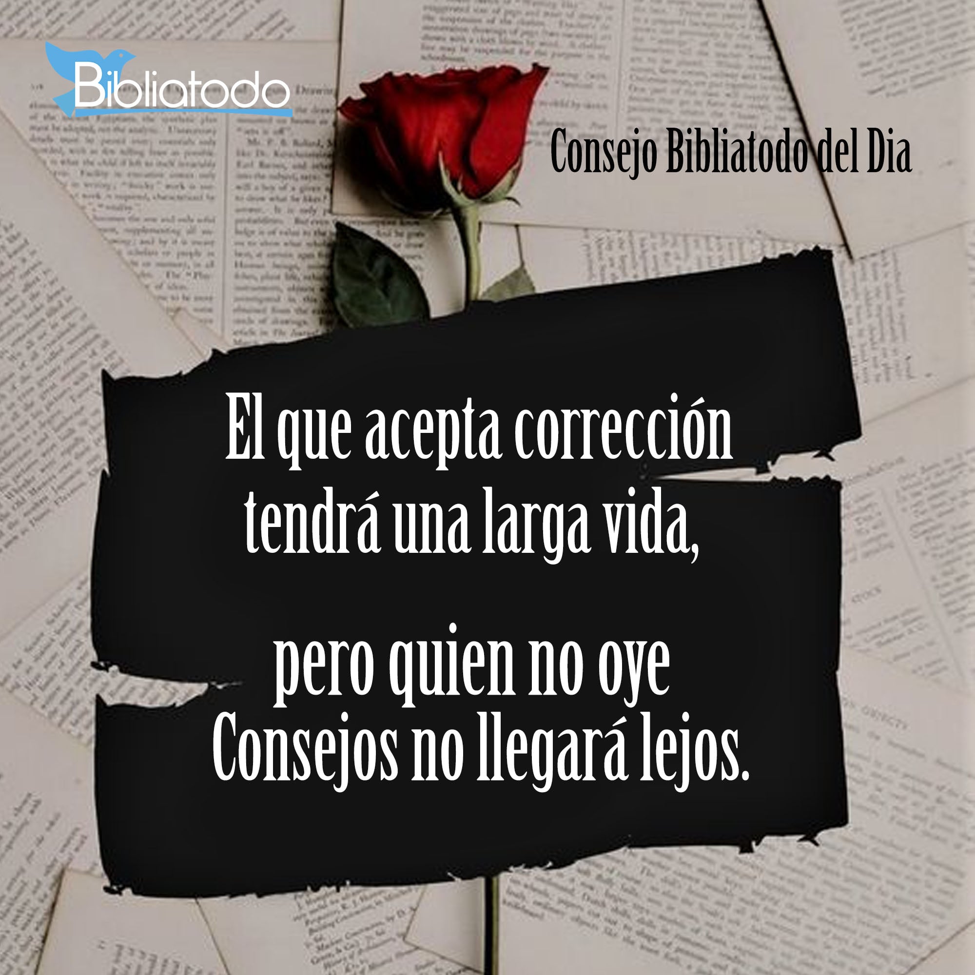 El que acepta corrección tendrá una larga vida