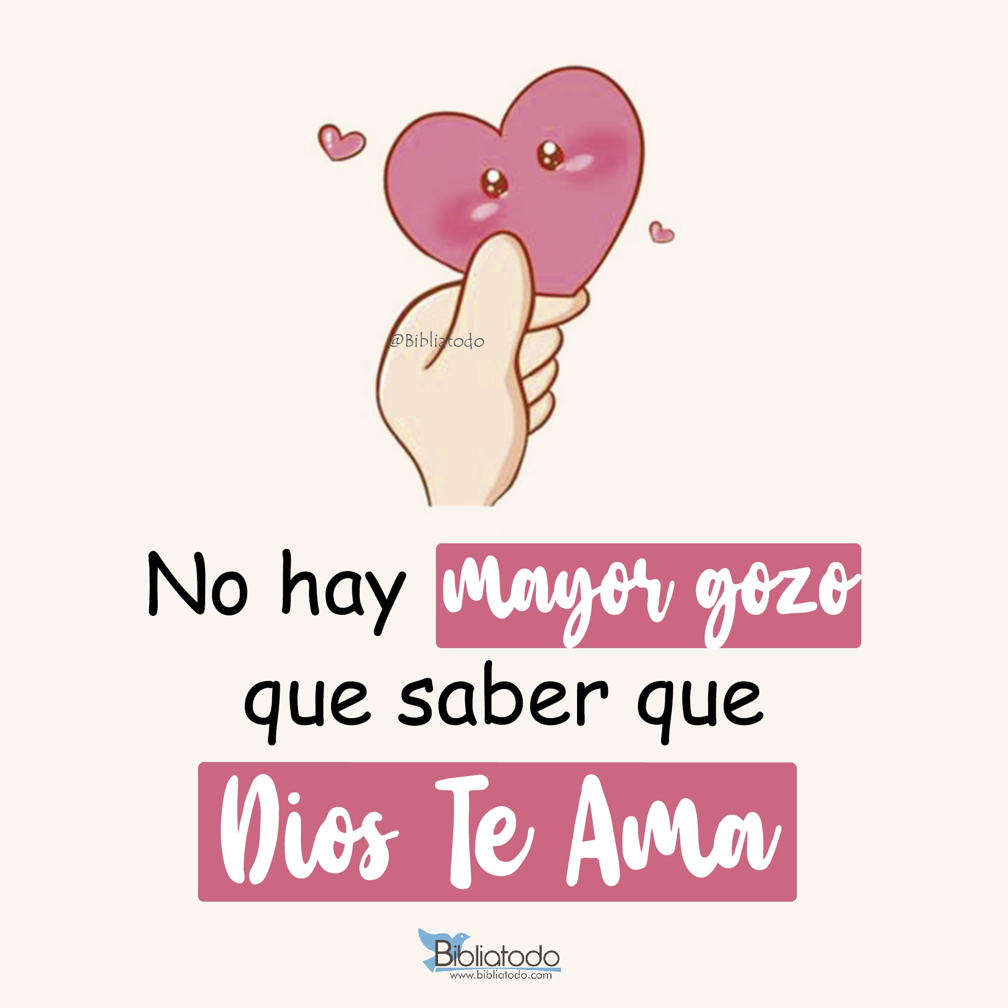 No hay mayor gozo que saber que Dios te ama