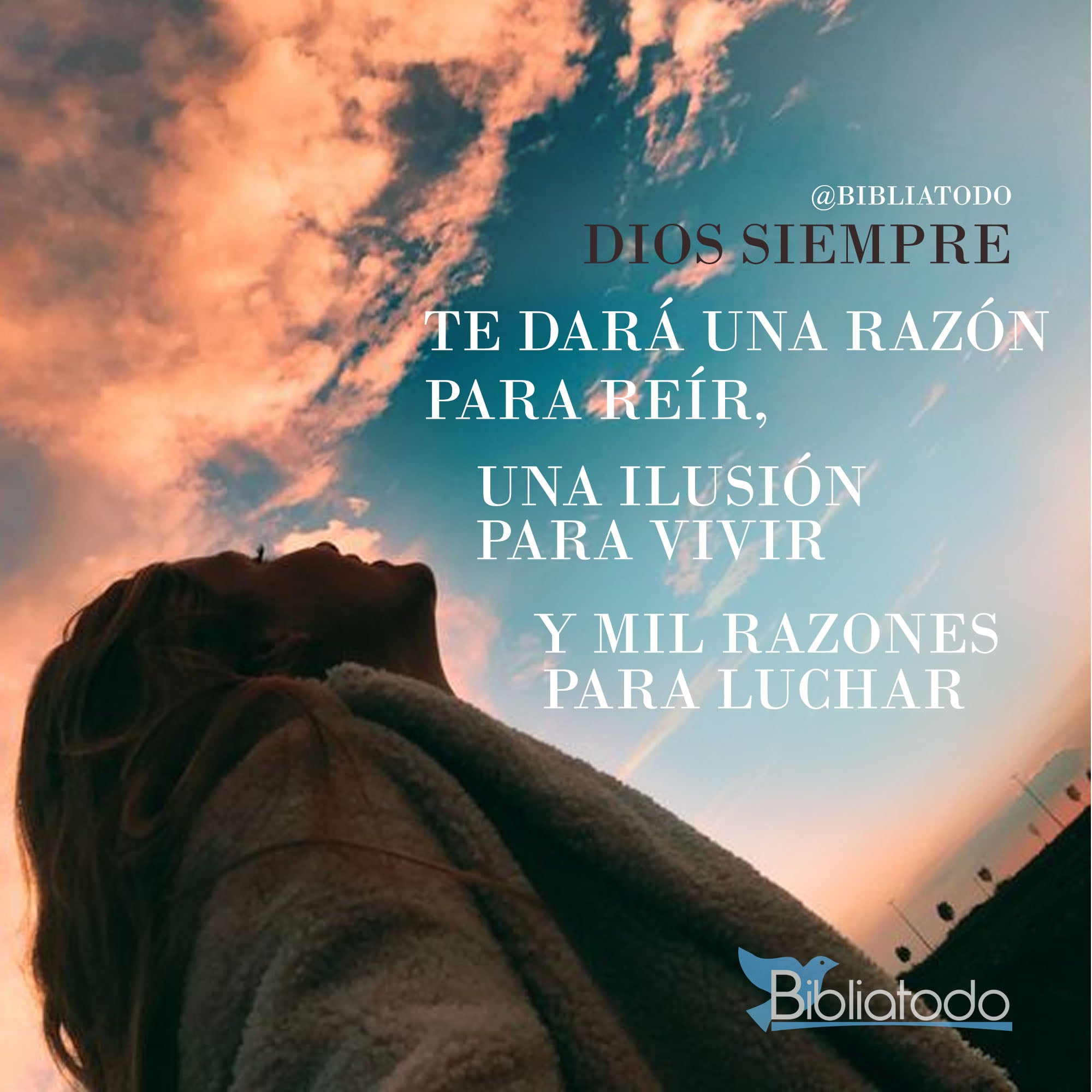 Dios siempre te dará una razón para reír
