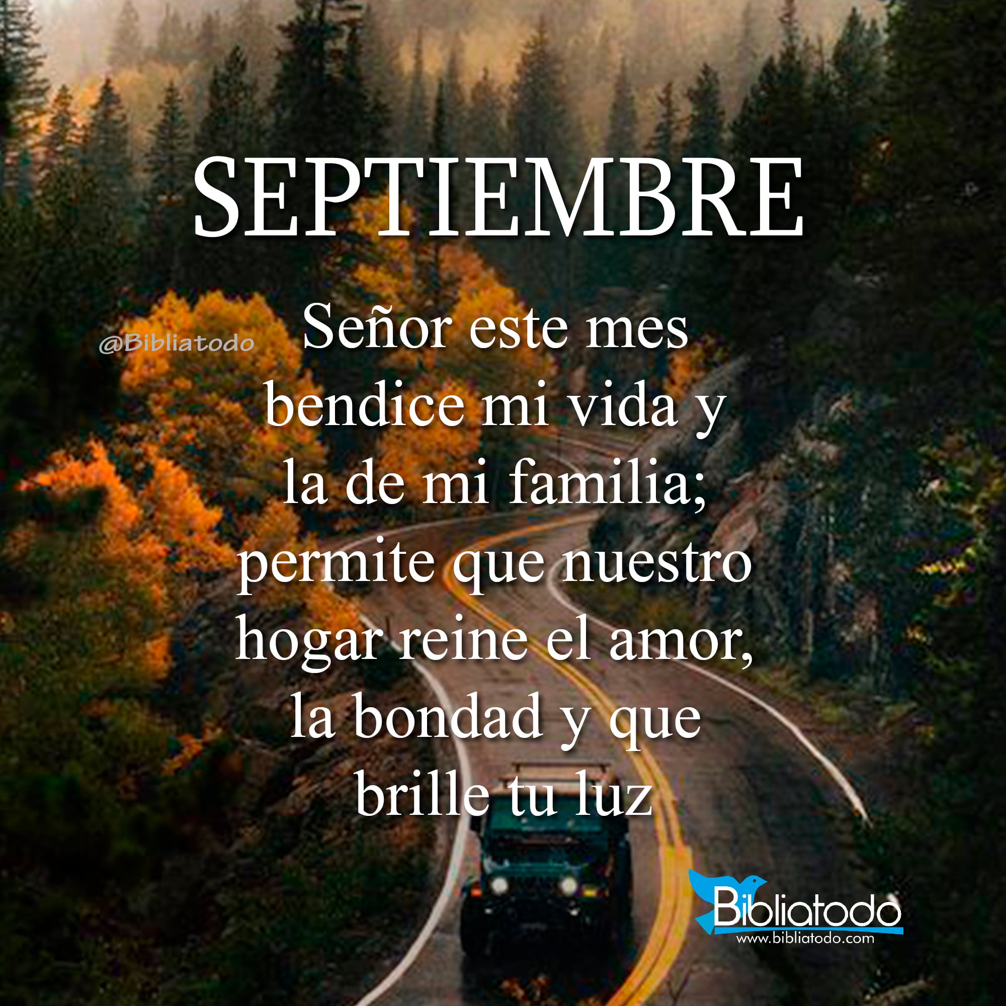 Señor este mes bendice mi vida y la de mi familia