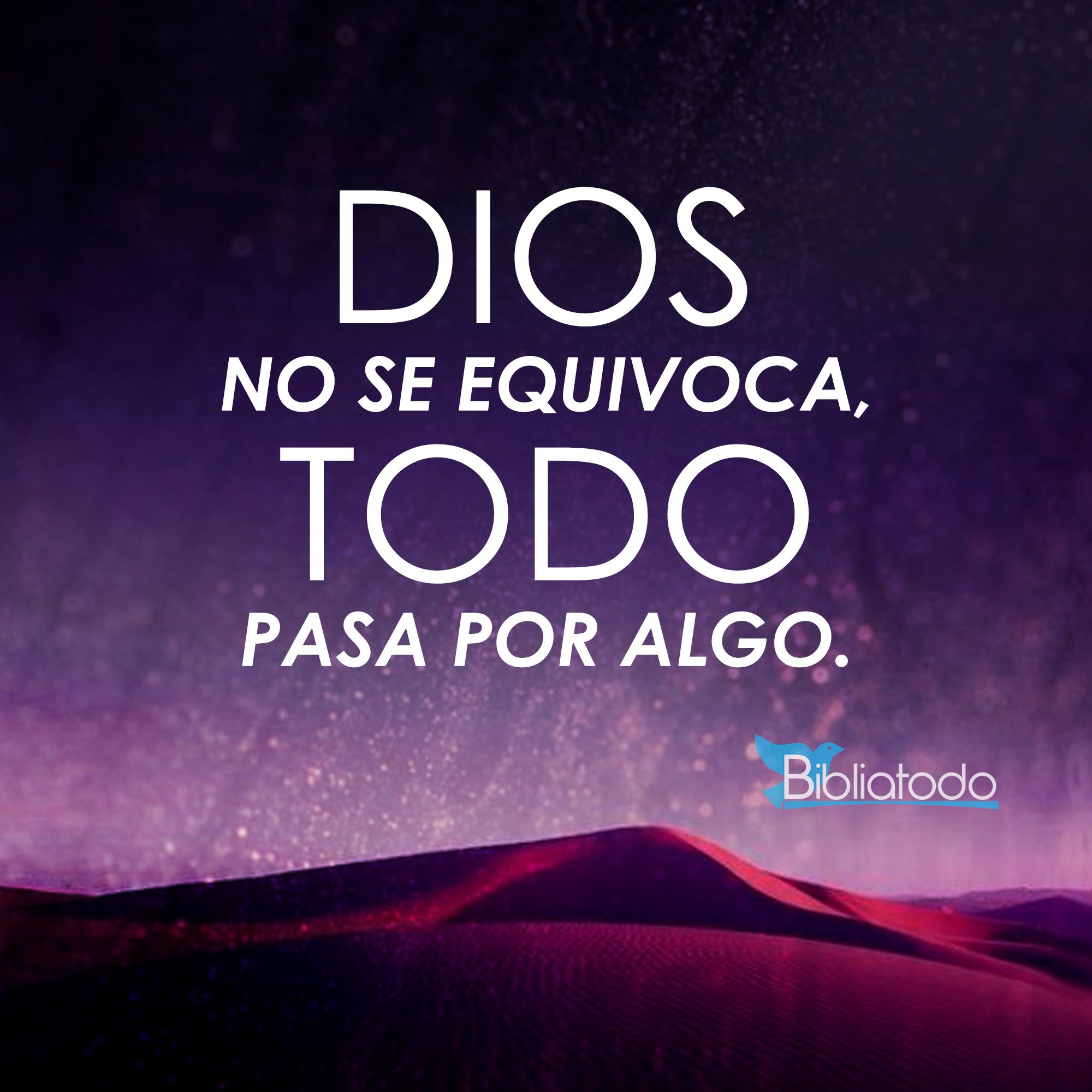 Dios no se equivoca todo pasa por algo