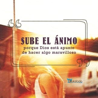 Sube el ánimo