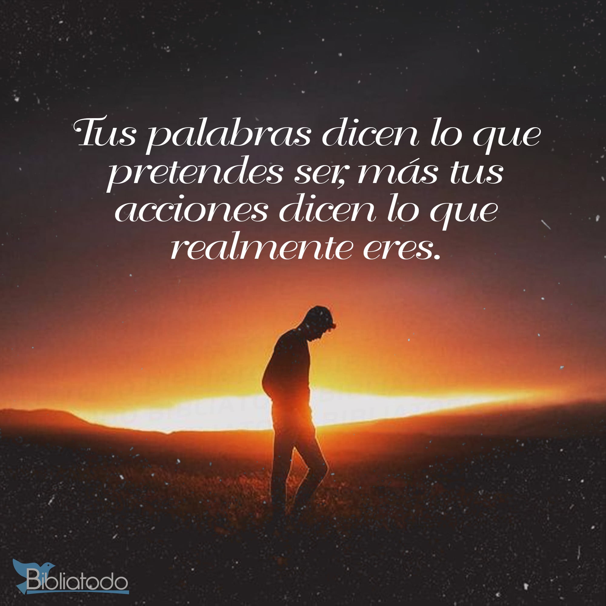 Tus palabras dicen lo que pretendes ser