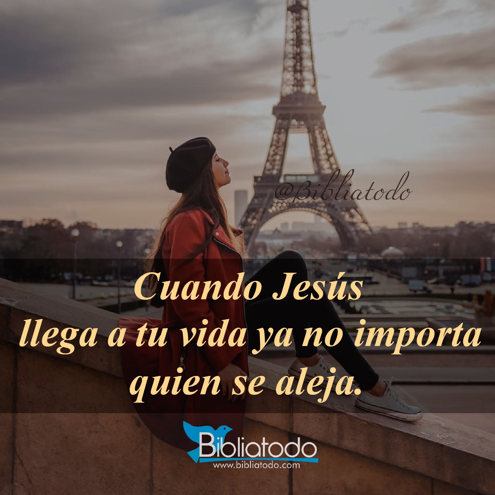Cuando Jesús llega a tu vida no importa quien se aleja