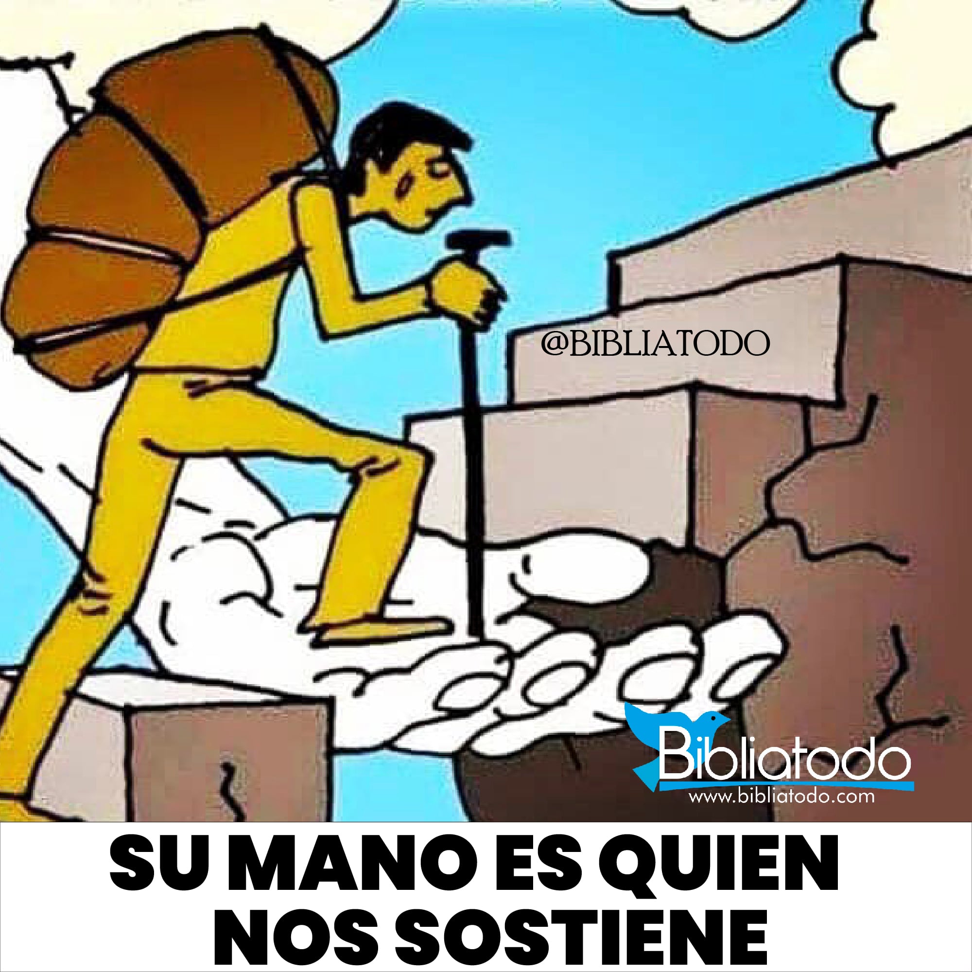 Su mano es quien nos sostiene