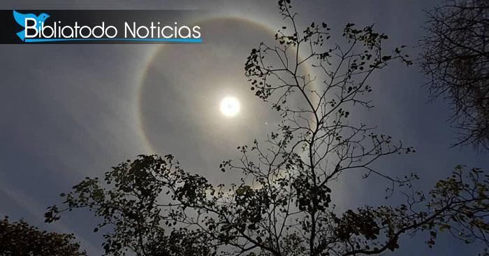 "Halo solar", sorprendente fenómeno admirado en el cielo venezolano, ¿Es una señal de Dios?