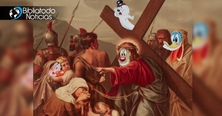 Famosos Looney Tunes y otras caricaturas bajo fuego por burlarse de Jesús en pintura de la crucifixión 
