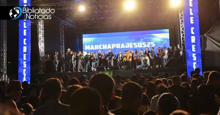 40 mil personas participan en la Marcha para Jesús en Brasil rompiendo récord de asistencia