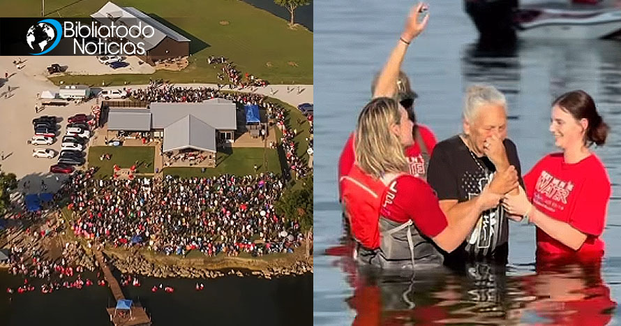 Más de 3 mil personas bautizadas en Texas en evento evangelístico: “Miles salvos y libertados”