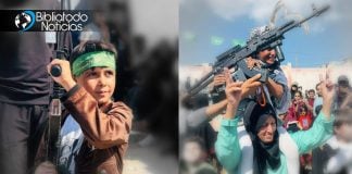 ADOCTRINAMIENTO: Hamas le da armas a los niños palestinos para “celebrar” en Gaza