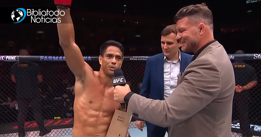 Luchador de la UFC usa su victoria para predicarle a miles: “¡Despierta, porque Jesús viene!”
