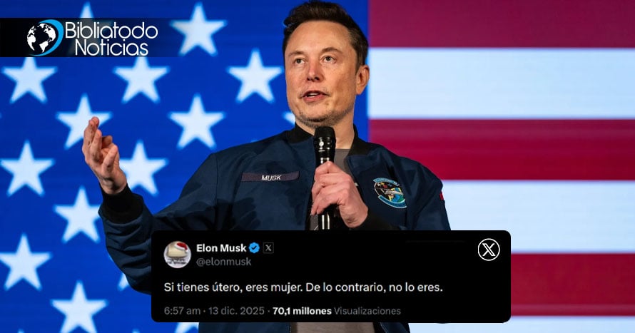 Elon Musk defiende el diseño de Dios para la humanidad: “Si tienes útero, eres mujer. De lo contrario, no lo eres”