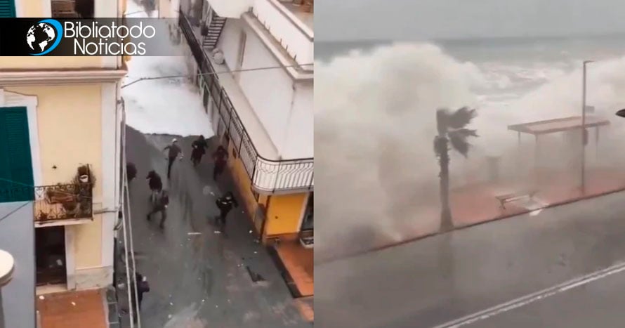 Alerta roja en Italia por marejadas ciclónicas y vientos huracanados, cientos de familias son evacuadas