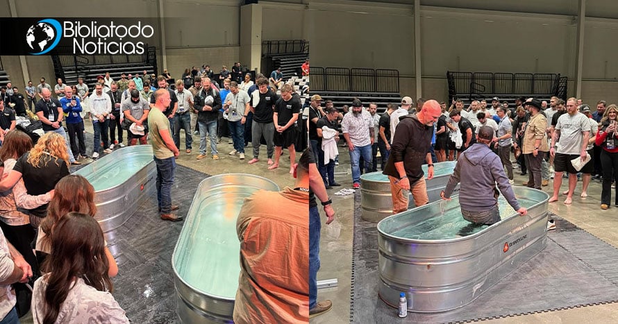 Empezó como una feria de negocios y terminó con más de 200 personas bautizándose tras aceptar a Cristo