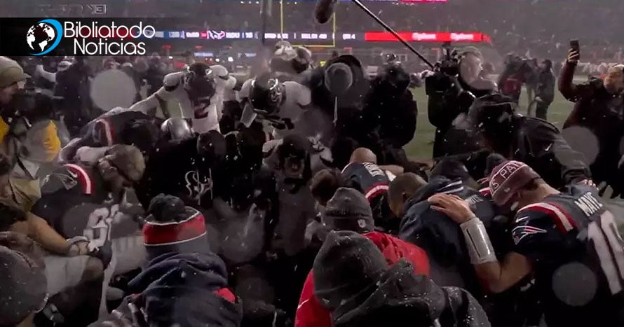 VIRAL: Texans y Patriots se unen para orar a Dios tras finalizar un partido como rivales