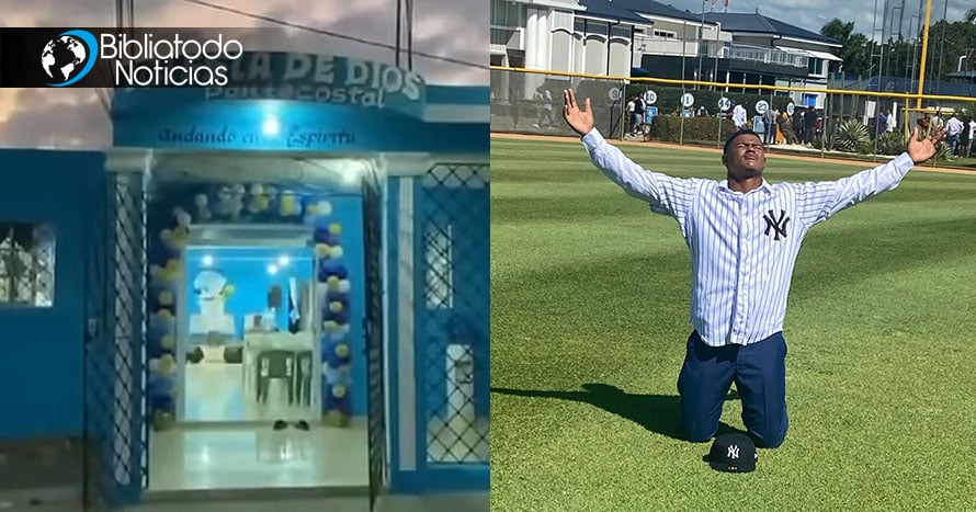 Joven beisbolista prometió a Dios construir iglesia si firmaba con los Yankees y cumplió lleno de gratitud