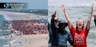 Más de 2.500 personas se bautizan en el océano desatando avivamiento en playa de Florida