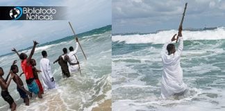 VIRAL: Supuesto pastor intenta “abrir el mar” como Moisés y casi se ahoga