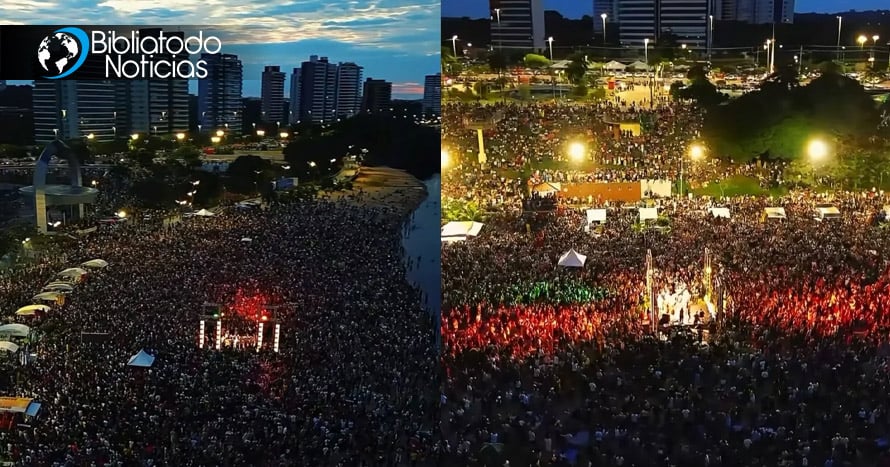 Amanecer con Dios reúne a 70 mil personas en playa de Brasil parAmanecer con Dios reúne a 70 mil personas en playa de Brasil para exaltar al Señora exaltar al Señor