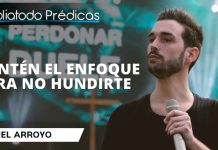 Mantén el enfoque para no hundirte - Itiel Arroyo