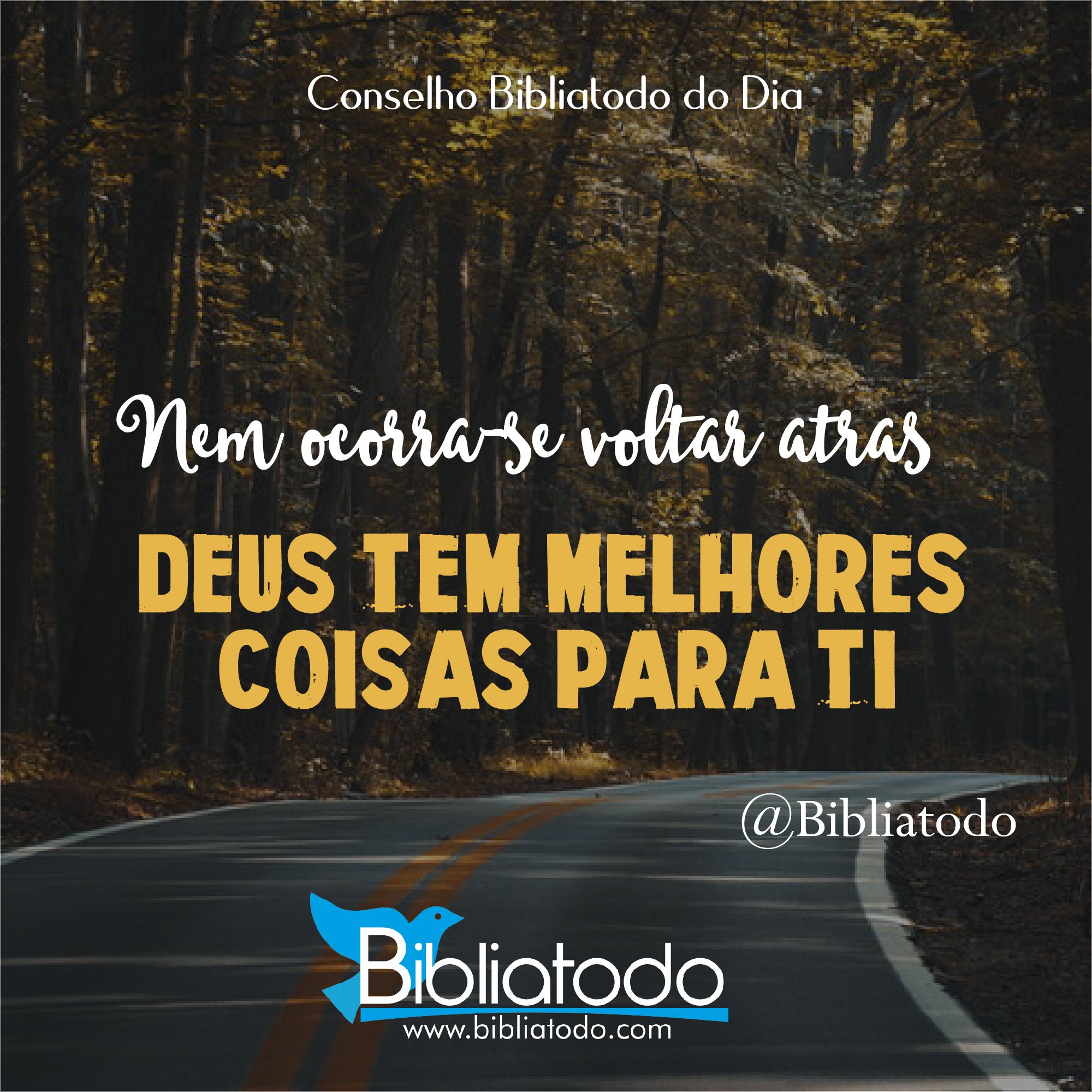 Nem ocorra-se voltar atrás