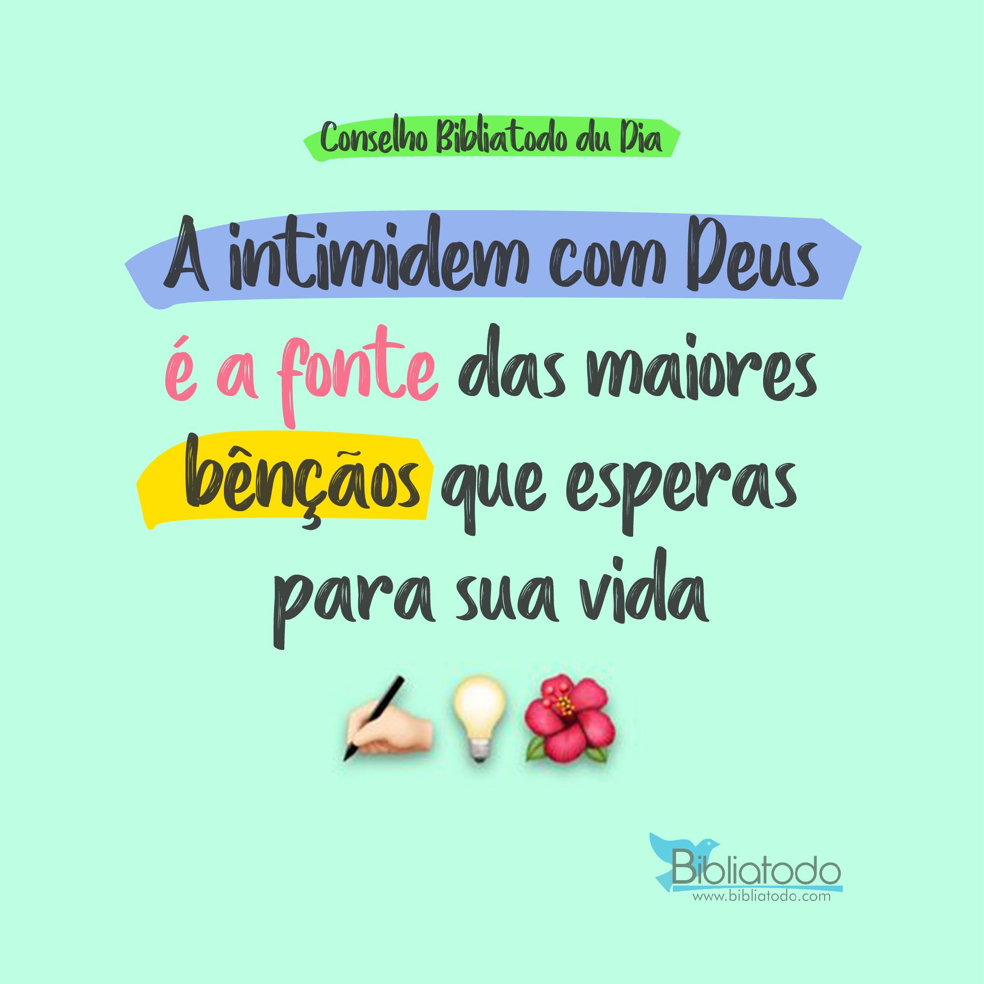 A intimidem com Deus é a fonte das maiores bênçãos que esperas