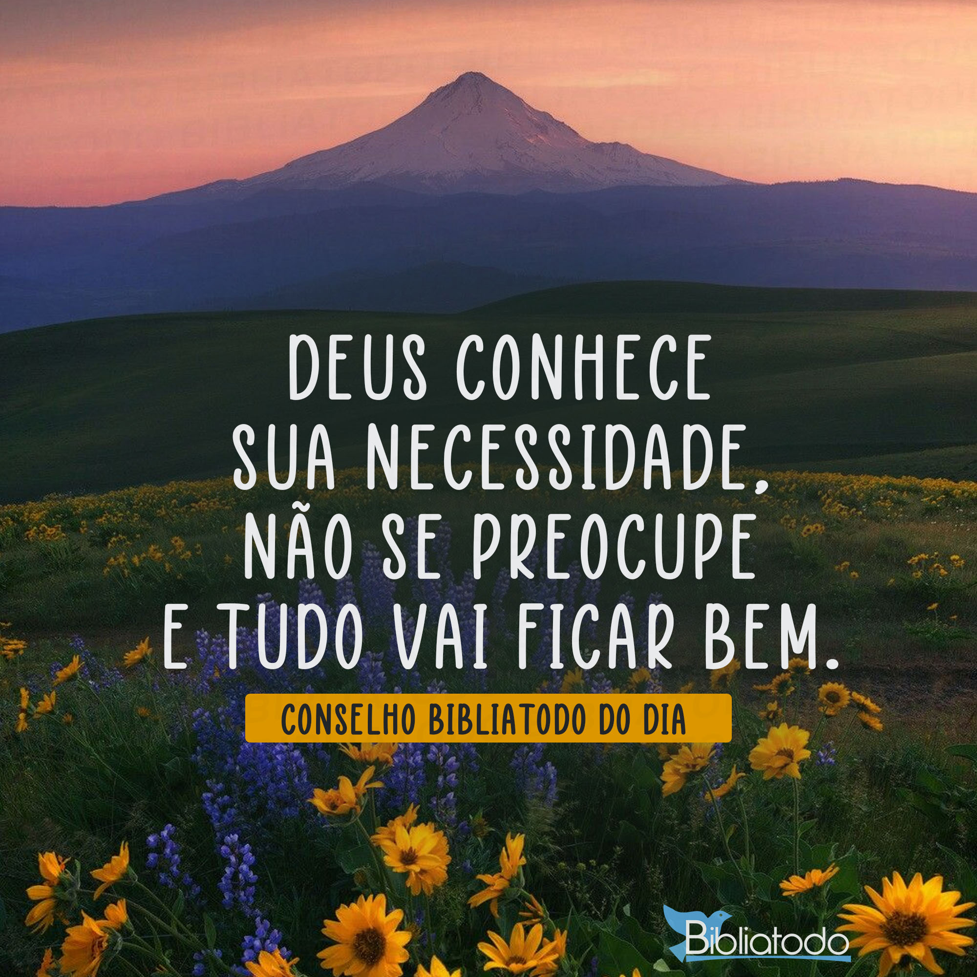 Deus conhece sua necessidade