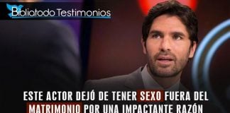 Este actor dejó de tener sexo fuera del matrimonio por una impactante razón.