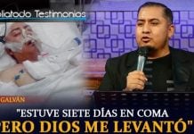 "Estuve siete días en coma, pero Dios me levantó" - Alex Galván